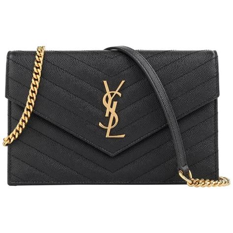 ysl black envelope clutch